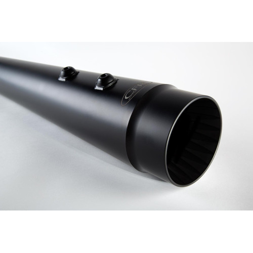 PartzBiz HD: 4421422-Cary Faas  CFR 4 1/2" Black All Smooth Megaphone Tapered Mufflers for Harley Touring Models  | FL001B