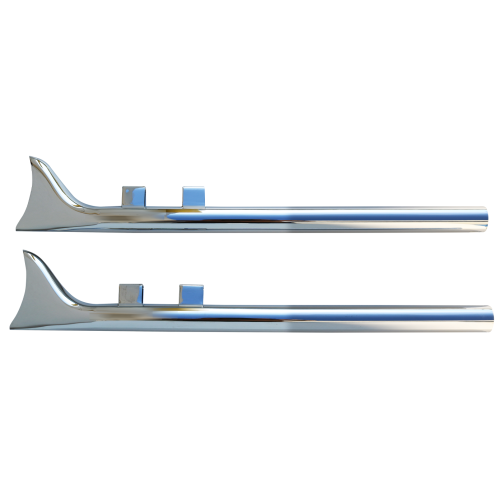 PartzBiz HD: 4421328-Chrome 33" Fishtail Slip-On Mufflers Straight Pipe 64-376 Harley Touring 95-16 PartzBiz HD: 4421328-Chrome 33" Fishtail Slip-On Mufflers Straight Pipe 64-376 Harley Touring 95-16