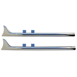 PartzBiz HD MW64-380 - Chrome 36” Fishtail Slip-On Mufflers ท่อตรง 64-380 Harley Touring 95-16 PartzBiz HD MW64-380 - Chrome 36” Fishtail Slip-On Mufflers ท่อตรง 64-380 Harley Touring 95-16