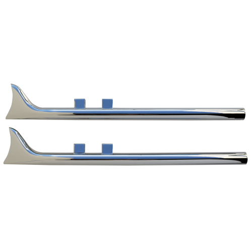 PartzBiz HD: 4421331-Chrome 36" Fishtail Slip-On Mufflers Straight Pipe 64-380 Harley Touring 95-16 PartzBiz HD: 4421331-Chrome 36" Fishtail Slip-On Mufflers Straight Pipe 64-380 Harley Touring 95-16