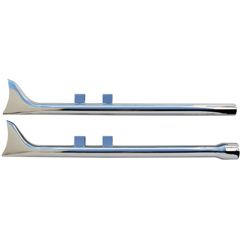 PartzBiz HD: 4421333-Chrome 36" Fishtail Slip-On Mufflers Straight Pipe 64-382 Harley Touring 17-Up PartzBiz HD: 4421333-Chrome 36" Fishtail Slip-On Mufflers Straight Pipe 64-382 Harley Touring 17-Up