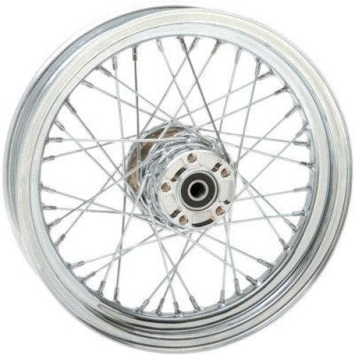 PartzBiz HD: 4421308-Chrome 40 Spoke Laced 16" Rear Wheel Harley 00-06 Softail Dyna 40700-03 W/O ABS Softail best new rim upgrade replacement custom chopper bobber