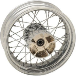 PartzBiz HD DS02040521 - Chrome 40 Spoke Laced 16" Rear Wheel Repl Harley 09-20 FLH/T Touring W/O ABS