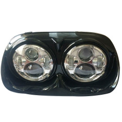 PartzBiz HD EP-7184 - Chrome 5.75 ” 5-3/4 ” ไฟหน้า LED พร้อมแหวน Halo 04-13 Harley Road Glide FLTR PartzBiz HD EP-7184 - Chrome 5.75 ” 5-3/4 ” ไฟหน้า LED พร้อมแหวน Halo 04-13 Harley Road Glide FLTR