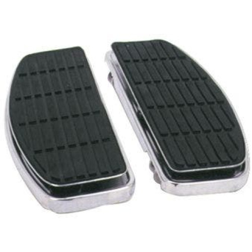PartzBiz HD: 4421285-Chrome 8" Floorboards Footboards ISO Style OE Rep 50621-79A Harley FL 86-Up