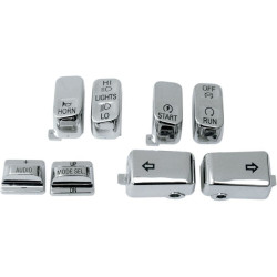 PartzBiz HD DS06160129 - Drag Chrome 8 ชิ้นสวิตช์ควบคุมแฮนด์ชุดกุญแจหมวก Harley FLH 96-13 Radio | ลากพิเศษ PartzBiz HD DS06160129 - Drag Chrome 8 ชิ้นสวิตช์ควบคุมแฮนด์ชุดกุญแจหมวก Harley FLH 96-13 Radio | ลากพิเศษ