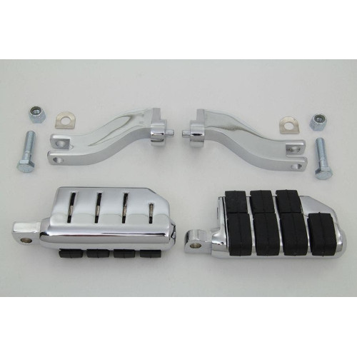 PartzBiz HD: 4421258-Chrome Cats Paw Style Passenger Footpeg Mount Kit Harley FLT Touring 93-17