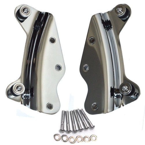 PartzBiz HD: 4421263-Chrome Detachable 4 Point Docking Hardware Kit 09-13 Harley-Davidson Touring Models