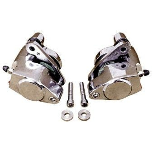 PartzBiz HD: 4421272-Chrome Front Brake Calipers Pair Parts Harley Dual Disc Touring 84-99 44046-84C; 44023-83C PartzBiz HD: 4421272-Chrome Front Brake Calipers Pair Parts Harley Dual Disc Touring 84-99 44046-84C; 44023-83C