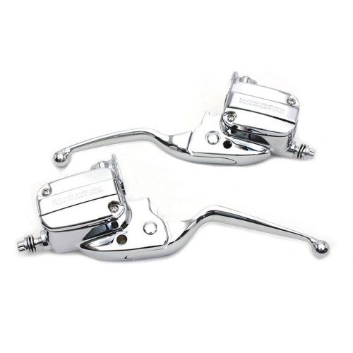 PartzBiz HD: 4421244-Chrome Handlebar Control Kit Hydraulic Clutch 26-0455 14-16 Harley FL 41700263C Touring Bagger Dresser FLT FLH FLHT FLHX FLHR
