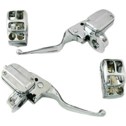 PartzBiz HD WP820-55019 - HardDrive Chome Hand Control Kit Harley Touring 2017-2020 w/ Hydraulic Clutch PartzBiz HD WP820-55019 - HardDrive Chome Hand Control Kit Harley Touring 2017-2020 w/ Hydraulic Clutch