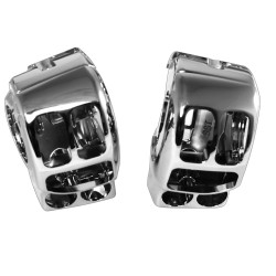 PartzBiz HD MW47-701 - ชุดควบคุมแฮนด์คลัตช์เบรกไฮดรอลิกของ Chrome ตัวเรือนสวิตช์ Harley 14-15 | 617714 PartzBiz HD MW47-701 - ชุดควบคุมแฮนด์คลัตช์เบรกไฮดรอลิกของ Chrome ตัวเรือนสวิตช์ Harley 14-15 | 617714