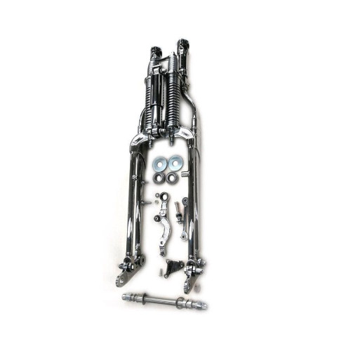 PartzBiz HD: 4421216-Chrome Inline Spring Fork Assembly 49-1591 Harley Softail FXSTS 80-06 PartzBiz HD: 4421216-Chrome Inline Spring Fork Assembly 49-1591 Harley Softail FXSTS 80-06