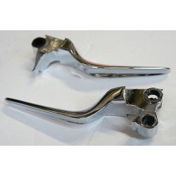 PartzBiz HD DS06100210 - Drag Chrome Wide Blade Hand Lever Set สำหรับ Harley 96-17 Big Twin 96-03 XL | 0610-0210 PartzBiz HD DS06100210 - Drag Chrome Wide Blade Hand Lever Set สำหรับ Harley 96-17 Big Twin 96-03 XL | 0610-0210
