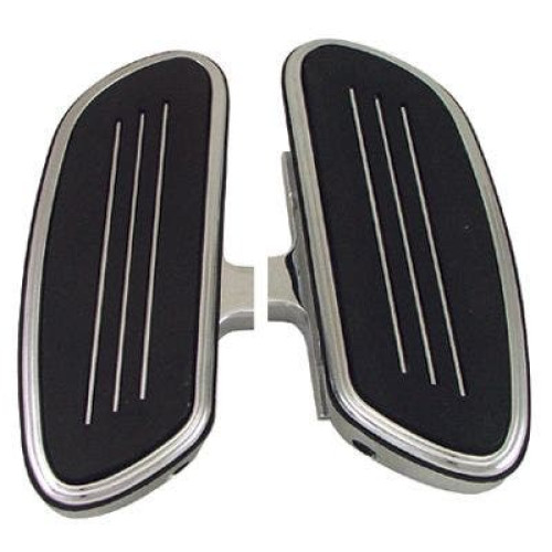 PartzBiz HD: 4421232-Chrome Passenger Streamliner Style Floorboards Harley Touring FLH/T 50420-04