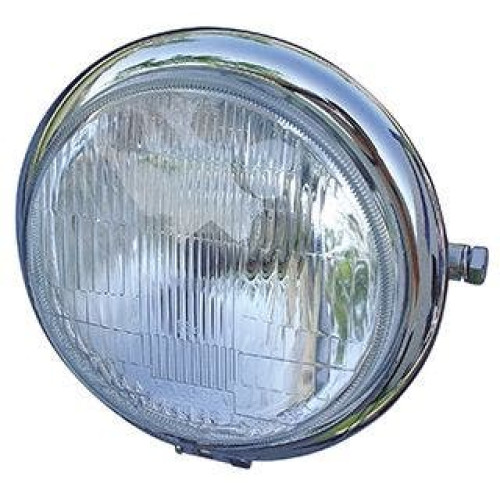 PartzBiz HD: 4421199-Chrome Plated 5-3/4" Headlight Side Mount Hi Lo 12v 55/60w H4 Harley & Custom PartzBiz HD: 4421199-Chrome Plated 5-3/4" Headlight Side Mount Hi Lo 12v 55/60w H4 Harley & Custom