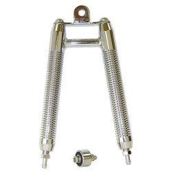 PartzBiz HD MU89000 - เครื่องทำความเย็นน้ำมันแนวตั้ง Billet ครีบชุบโครเมียม Harley Davison Big Twin 89000