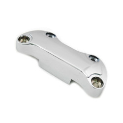 PartzBiz HD VT25-0592 - Chrome Smooth w Skirt 1” ฝาปิดแคลมป์แฮนด์ Harley FL FX 99-Up 25-0592