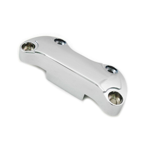 PartzBiz HD: 4421192-Chrome Smooth w Skirt 1” ฝาปิดแคลมป์แฮนด์ Harley FL FX 99-Up 25-0592