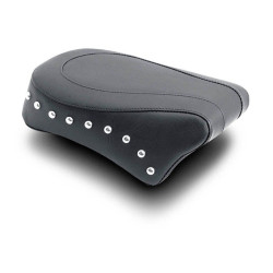 PartzBiz HD MD76108 - เบาะนั่งมัสแตง เบาะหลังแบบมาตรฐาน Chrome Studded Harley Dyna Models 06-17 | 76108