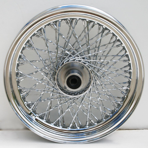 PartzBiz HD: 4421133-Chrome Ultima 80 Twisted Spoke 16" x 3.0" Front Wheel Harley FXST & FXDWG 84-99 PartzBiz HD: 4421133-Chrome Ultima 80 Twisted Spoke 16" x 3.0" Front Wheel Harley FXST & FXDWG 84-99