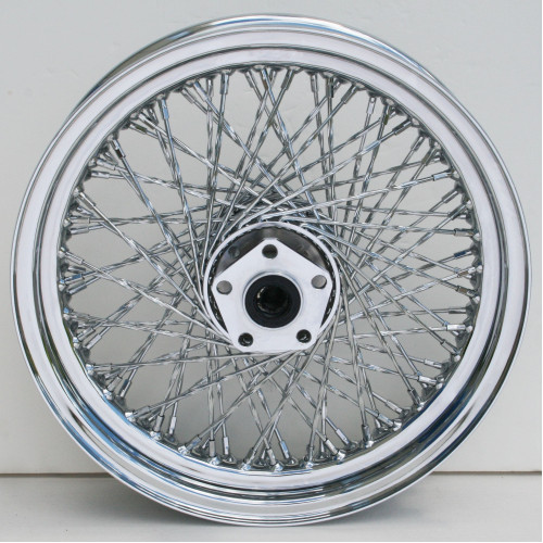 PartzBiz HD: 4421134-Chrome Ultima 80 Twisted Spoke 16" x 3.0" Rear Wheel Harley FXST & FXDWG 84-99