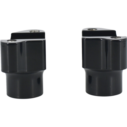 PartzBiz HD: 4421141-Chubbys Billet Risers 1.5" Gloss Black Straight Riser Set for Harley  | WO525GB
