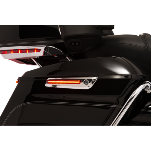 PartzBiz HD: 4421123-Ciro 40070 Chrome LED Saddlebag Hinge Cover Smoke Lens RTB Lights Harley 14-Up PartzBiz HD: 4421123-Ciro 40070 Chrome LED Saddlebag Hinge Cover Smoke Lens RTB Lights Harley 14-Up