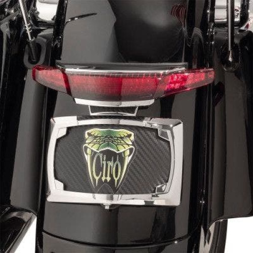 PartzBiz HD: 4421125-EPC Great Price. Free Shipping. Ciro 40073 LED Taillight and Licence Plate Mount Chrome Harley Touring FLHX 14-Up