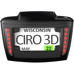 PartzBiz HD DS20301965 - Ciro 40082 LED License Plate Frame Plug-N-Play Harley Tri Glide FLHTCUTG 09-Up