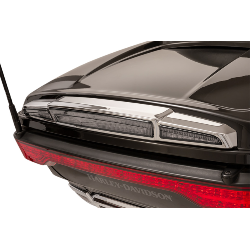 PartzBiz HD: 4421090-Ciro 40104 Chrome Trunk Light with Lightstrike Technology Smoke Lens Harley 14-Up 
