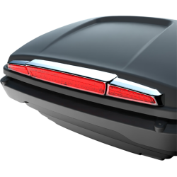 PartzBiz HD DS20101457 - Ciro 40114 Chrome Trunk Light with Lightstrike Technology Red Lens Harley 14-Up 