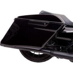 PartzBiz HD DS20402382 - Ciro 40150 Smoked Red Machete Extended LED Saddlebag Brake Turn Signal Running Accent Lights 15-19 Harley Street Road Glide Road King Special Custom CVO Lighting Upgrade 2040-2382 20402382