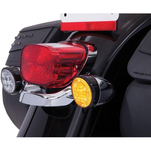 PartzBiz HD: 4421070-Ciro 45520 Fang Turn Signal LED Light Inserts Black Amber Harley Touring 00-Up PartzBiz HD: 4421070-Ciro 45520 Fang Turn Signal LED Light Inserts Black Amber Harley Touring 00-Up