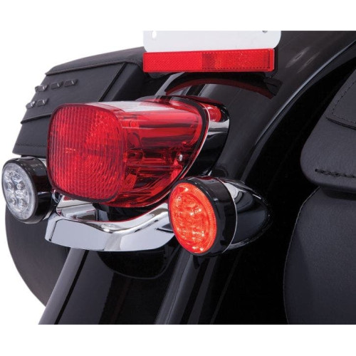 PartzBiz HD: 4421071-Ciro 45521 Fang Turn Signal LED Light Inserts Black Red Harley Touring 00-Up PartzBiz HD: 4421071-Ciro 45521 Fang Turn Signal LED Light Inserts Black Red Harley Touring 00-Up