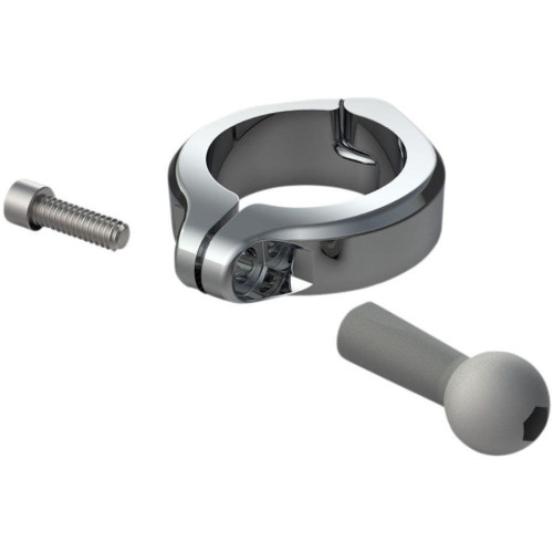 PartzBiz HD: 4421079-Ciro 50134 Chrome Aluminium Clamp พร้อม Ball Mount 1-1/2” แฮนด์ PartzBiz HD: 4421079-Ciro 50134 Chrome Aluminium Clamp พร้อม Ball Mount 1-1/2” แฮนด์