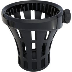 PartzBiz HD DS06360136 - Ciro 50911 Black Lip Big Ass ผู้ถือเครื่องดื่มพร้อม Mount 30 ออนซ์ขวด 96-16 Harley 0636-0136 06360136 slushie 7-11 ฤดูร้อนถ้วย handlebar perch touring sportster dyna softail