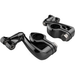 PartzBiz HD DS16240304 - Ciro Black Adjustable 1-1/4" Hi-Way Bar Mount 4" Extension Arm Clevis Mount | 60024 PartzBiz HD DS16240304 - Ciro Black Adjustable 1-1/4" Hi-Way Bar Mount 4" Extension Arm Clevis Mount | 60024