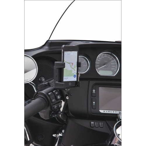 PartzBiz HD: 4421016-Ciro Black Left or Right Perch Mount Premium Smartphone/GPS Holder w/o Charger | 50311
