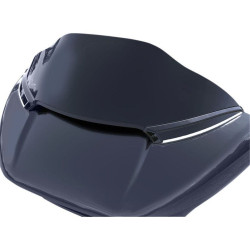 PartzBiz HD DS20402216 - Ciro Black Sequential LED สัญญาณ Horizonal กระจกหน้ารถ Trim Harley Road Glide 15-18