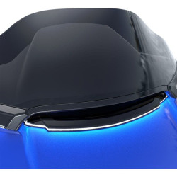 PartzBiz HD DS20402214 - Ciro สีดำสีขาว LED Center Fairing Vent Trim Harley Road Glide FLTR 15-18 | 40021