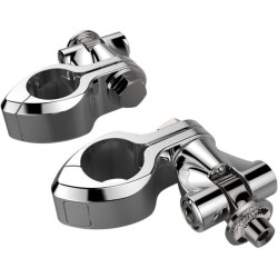 PartzBiz HD DS16240299 - Ciro Chrome Adjustable Pinless 1-1/4" Hi-Way Bar Mount w/ Clevis & Peg Mount | 60003 PartzBiz HD DS16240299 - Ciro Chrome Adjustable Pinless 1-1/4" Hi-Way Bar Mount w/ Clevis & Peg Mount | 60003