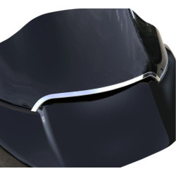 PartzBiz HD DS20402217 - Ciro Chrome Center กระจกปะเก็นซีล Trim BEZEL Harley Road Glide 15-18 | 11052