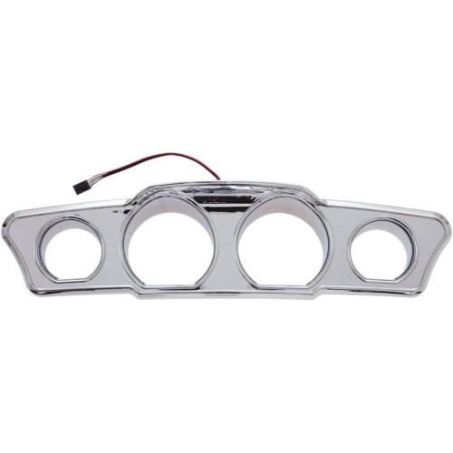 PartzBiz HD: 4420999-Ciro Chrome Fairing Lighted LED Dash Accent for Harley FLH/T Inner Fairing 14-16 | 42200 PartzBiz HD: 4420999-Ciro Chrome Fairing Lighted LED Dash Accent for Harley FLH/T Inner Fairing 14-16 | 42200