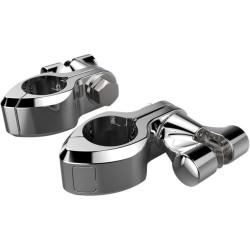 PartzBiz HD DS16240298 - Ciro Chrome Adjustable Pinless 1-1/4" Hi-Way Bar Mount w/ Female Footpeg Clevis | 60002 PartzBiz HD DS16240298 - Ciro Chrome Adjustable Pinless 1-1/4" Hi-Way Bar Mount w/ Female Footpeg Clevis | 60002