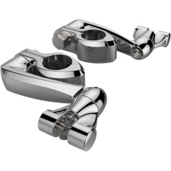 PartzBiz HD DS16240300 - Ciro Chrome Adjustable 1-1/4" Hi-Way Bar Mount 4" Extension Arm Clevis Mount | 60004 PartzBiz HD DS16240300 - Ciro Chrome Adjustable 1-1/4" Hi-Way Bar Mount 4" Extension Arm Clevis Mount | 60004