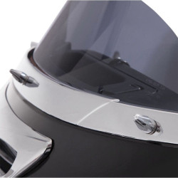 PartzBiz HD DS24040647 - Ciro Chrome Pointed Windshield Screw Cap Kit สำหรับ Harley Batwing 14-16 | 10110