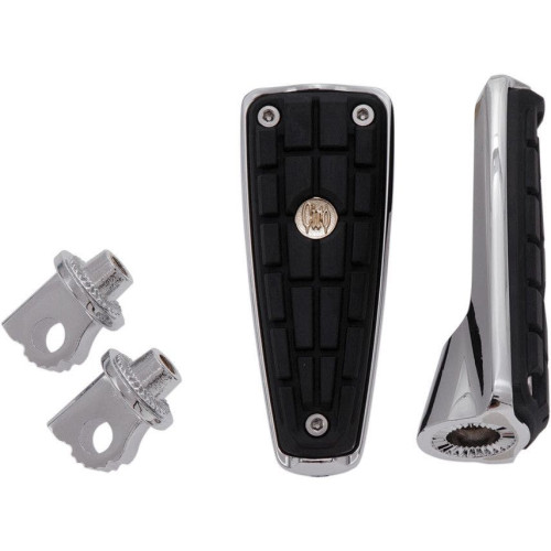 PartzBiz HD: 4420982-Ciro CMX Chrome Foot Pegs w/ Mount Adapter for Harley Male Mount Application PR | 61006 PartzBiz HD: 4420982-Ciro CMX Chrome Foot Pegs w/ Mount Adapter for Harley Male Mount Application PR | 61006