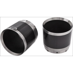 PartzBiz HD DS18020318 - Ciro Stainless Carbon Machined Muffler Tips Ciro โทรโข่ง / แบบตรง (Pr) | 31400 PartzBiz HD DS18020318 - Ciro Stainless Carbon Machined Muffler Tips Ciro โทรโข่ง / แบบตรง (Pr) | 31400