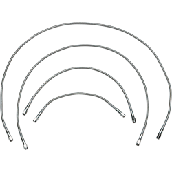 PartzBiz HD DSDS098809 - Drag Universal Clear Coated 9" Stainless Steel Brake Line w/ AN-3 Fittings Ends | DS098809 PartzBiz HD DSDS098809 - Drag Universal Clear Coated 9" Stainless Steel Brake Line w/ AN-3 Fittings Ends | DS098809